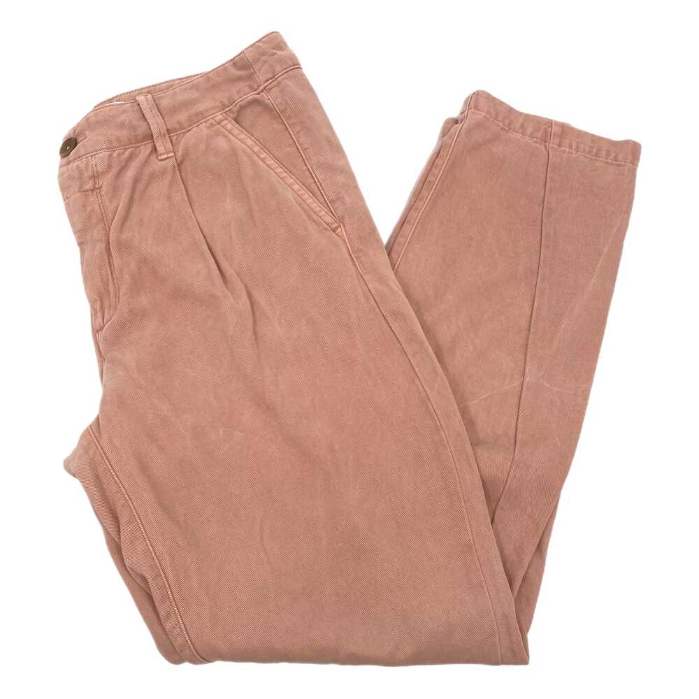 Anthropologie Pink Mid-Rise Lyocell Trousers | Women’s Size 28
